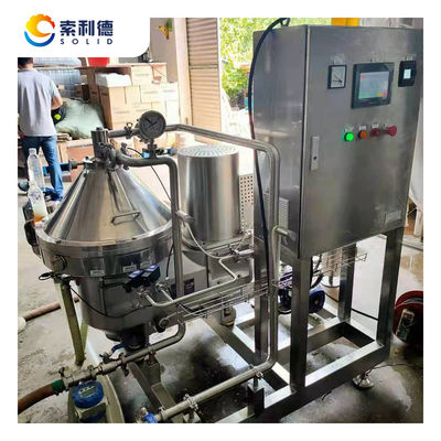 JNPJ-500 Séparateur de levure de bière artisanale approuvé Centrifugeuse à disque pour la clarification de la herbe